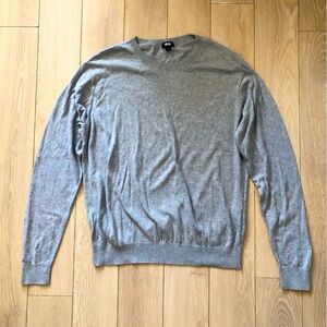 Uniqlo Cotton Wool Light Sweater in Light Grey Size M